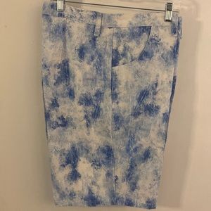 Bonjour blue and whit high rise jeans